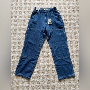 P&Co Albion fit carpenter pants - washed denim.